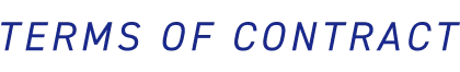 TERMS OF CONTRACT